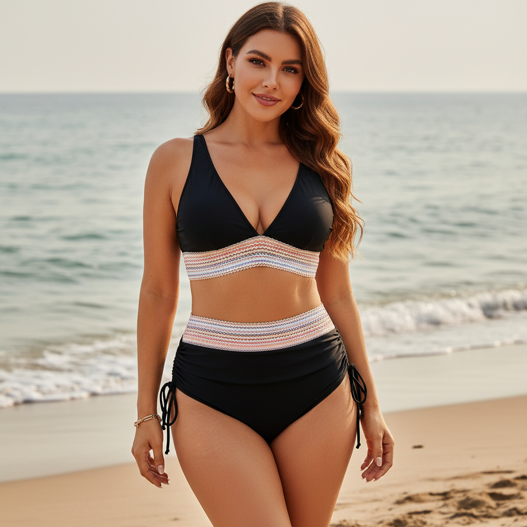 High-Waist Shaping Bikini Set
