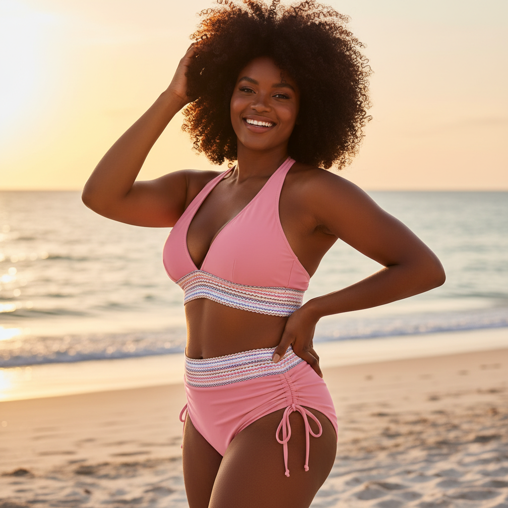 High-Waist Shaping Bikini Set