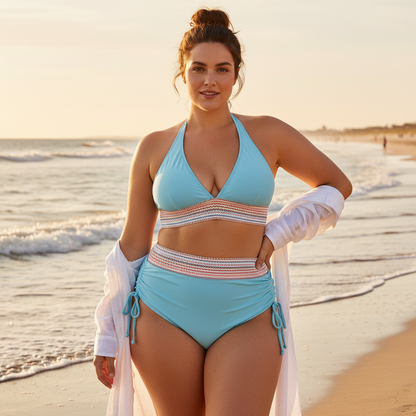 High-Waist Shaping Bikini Set