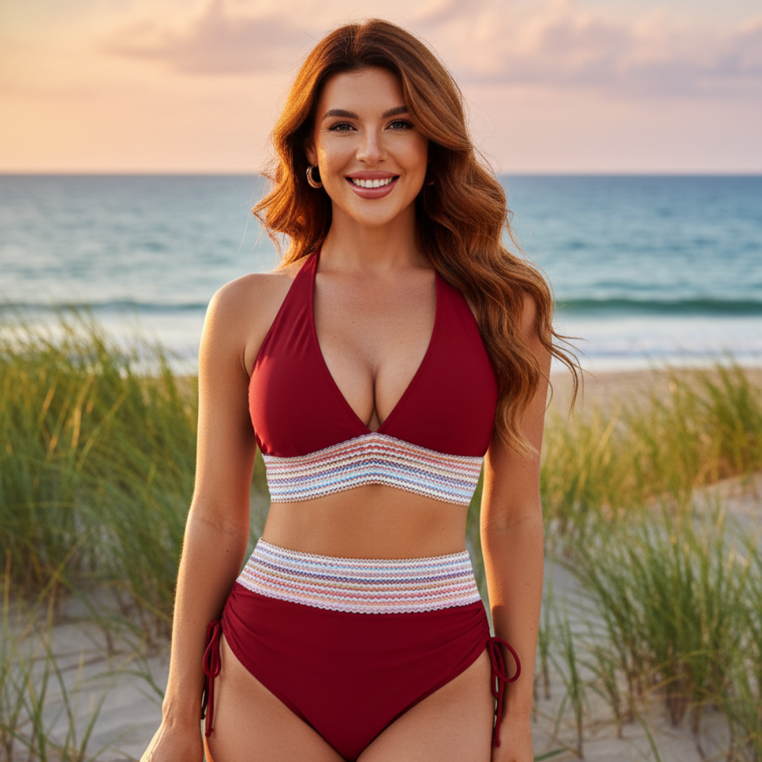 High-Waist Shaping Bikini Set